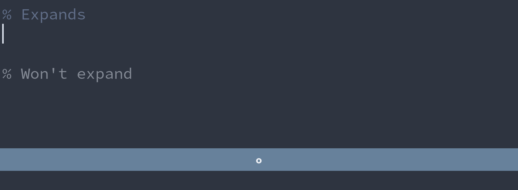 GIF demonstrating a snippet for creating a zero subscript.